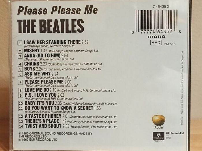 The Beatles Please Please Me CD Album