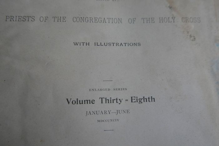 The Ave Maria A Magazine Devoted to the Honor of the Blessed Virgin 1894 and the Bible