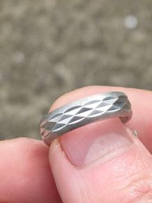 Mid Century Sterling Silver wedding Ring