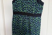 Hobbs Navy &amp; Green Smart Dress Size 16