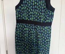 Hobbs Navy & Green Smart Dress Size 16