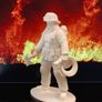 3D Printed Firefighter Figurine Image 3