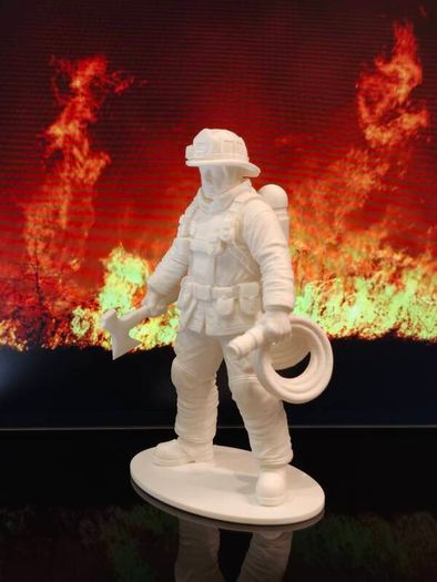 3D Printed Firefighter Figurine