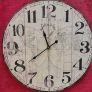 Large Vintage Style World Map Wall Clock 23 inches wide Image 2