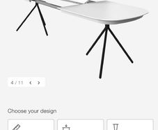 BoConcept extendable dining table with 6 chairs used