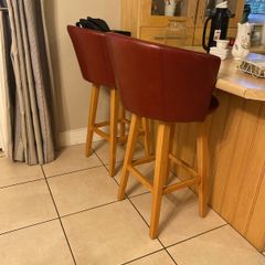 Upholstered bar chairs for kitchen