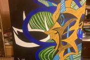 Abstract painting free postage