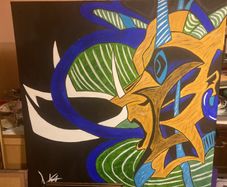 Abstract painting free postage