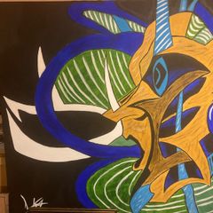 Abstract painting free postage