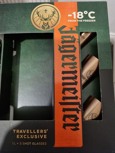 Jagermeister shot glasses travelers exclusive