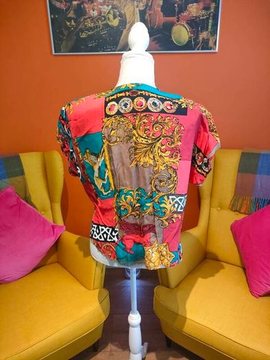 Vintage 80s 90s Blouse Made in Ireland