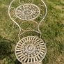 vintage cast Iron Lady Jane folding chairs Image 5