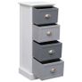 Side Cabinet 35x30x90 cm Paulownia Wood Image 4