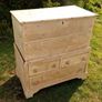 Antique Irish Pine Dowry Chest - Vernacular Irish Pine Furniture - Antique Irish Blanket Chest - Antique Irish Country Furniture Image 2