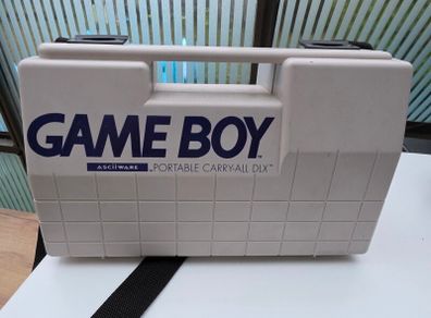 Official Nintendo Game Boy ASCIIware Portable Carry-All DLX Hard Case Shell & Strap Vintage.