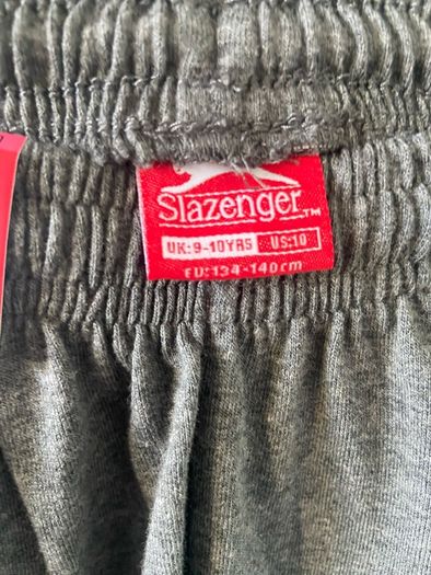 Slazenger Charcoal marl jersey tracksuit bottoms 9-10 Brand new with tags