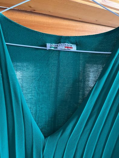 long dress pleated