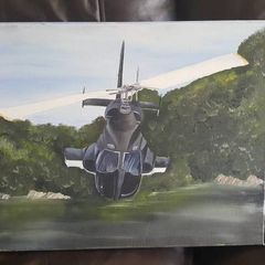Airwolf oil painting
