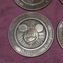 Set of 4 Pewter Mickey Mouse Coasters - Made in USA Image 2