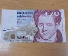 Irish Bank Notes - Bundle of Three 20 Punt Notes - Danial O'Connell