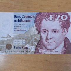 Irish Bank Notes - Bundle of Three 20 Punt Notes - Danial O'Connell