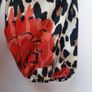 New leopard print and red rose dress with tag Image 4