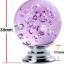 Clear Crystal Glass Drawer Knobs, Cabinet Knobs with Bubbles, 1.18inch Diameter, 10-Pack (AVAILABLE IN PURPLE AND BLUE) Image 8