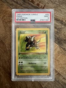 1999 Pokemon Jungle 25 Pinsir 1st Edition Psa 9