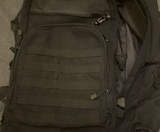 Piper Gear Backpack black MOLLE Back Pack Black - 33 x 26 x 55 cm
