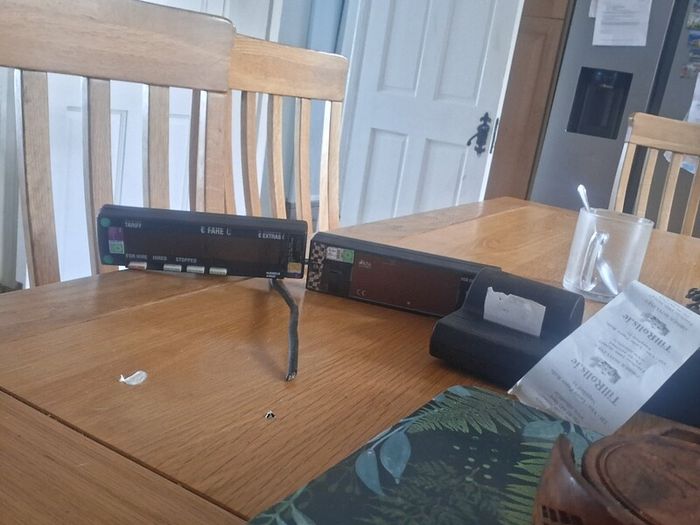 2 taxi meters and 2 printers to match (no wiring)