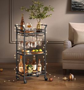 Elegant Serving trolley on wheels Drinks trolley