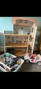 Wooden dolls house