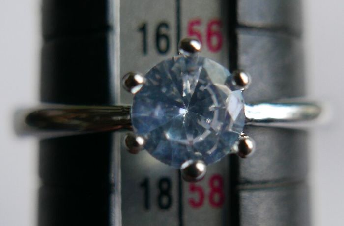 Vintage Sterling Silver 925  Ring size P - 2,16g