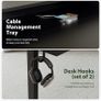 Electric Adjustable Height Desk with 2 Drawers Image 2