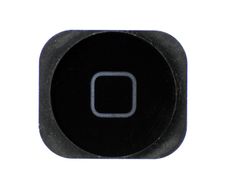 Black Home Button Key Replacement with self adhesive rubber for iPhone 5-#150022