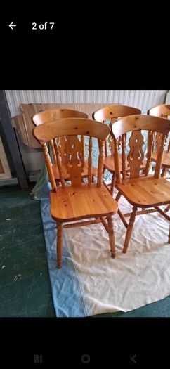 Solid Pine Kitchen Chairs