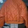 Pull & Bear Burnt Orange Puffer Bomber - Size 12, AV Image 7