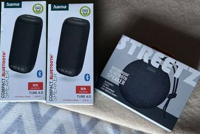 Selection of BRAND NEW Bluetooth speakers, unopened (3)