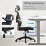 Ergonomic Office Chair Computer Chair with Adjustable Headrest/Lumbar Support, High Back 3D Armrests Home Mesh Chair (Black) Image 3