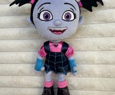 Disney Junior Vampirina approx. 10" Plush Doll Her Head is a bit too loose Used Please see photos