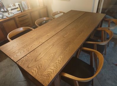 Dining Table and Chairs (MORBYLANGA and Stockholm)