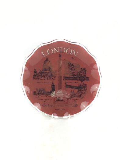 London glass decorative plate