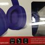 Blue Bluetooth Headphones Head Phones Image 3