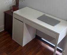 IKEA Desk + kneeling chair