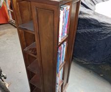 Solid Pine, Book, DVD or CD storage Carousel unit