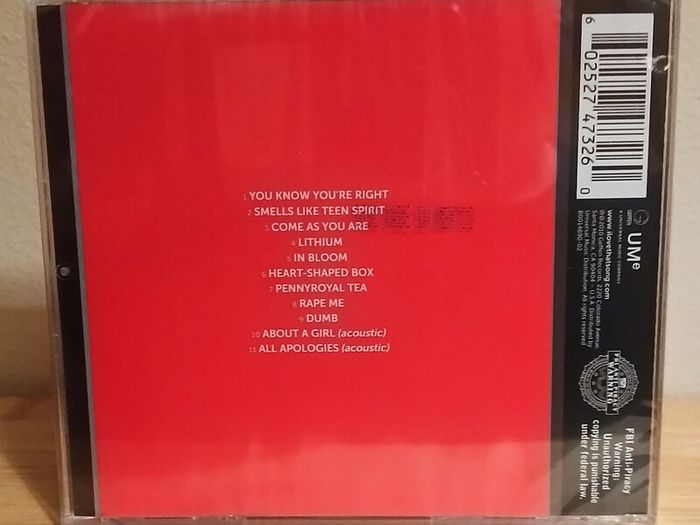 Nirvana Icon CD Album