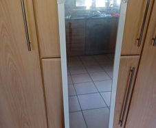 White Framed Long Mirror