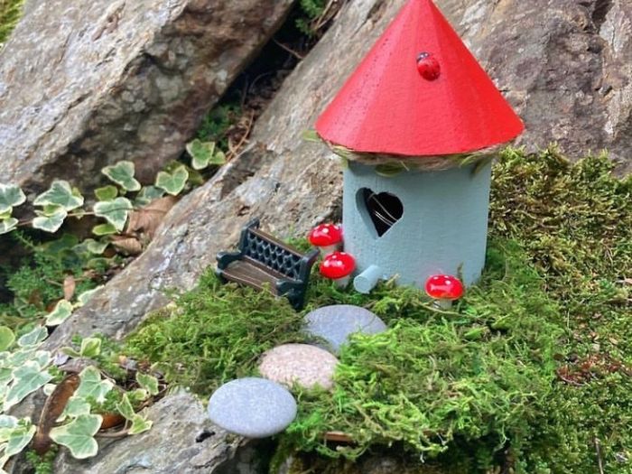 Handmade Light Up Fairy Garden