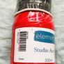 Elements Acrylic Paint Crimson, 500 ml Image 2