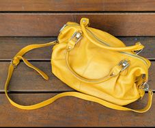 Pola leather bag (yellow)